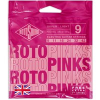 Rotosound R09 Roto Pink Nickel Electric Guitar Strings 09-42