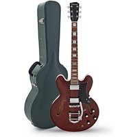 Hartwood Revival Legend TR Semi Acoustic Guitar & Hard Case Walnut