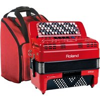 Roland FR-1XB Compact Button Type V-Accordion with Speakers Red with Bag