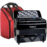 Roland FR-1XB Compact Button Type V-Accordion with Speakers Black with Bag
