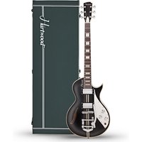 Hartwood Speedway Vibrato Electric Guitar & Hard Case Greaser Black