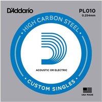 DAddario PL010 Single Plain Steel .010