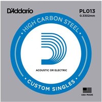 DAddario PL013 Single Plain Steel .013