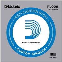 DAddario PL009 Single Plain Steel .009