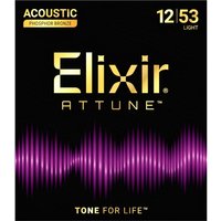 Elixir 21052 ATTUNE 92/8 Phosphor Bronze Light 12-53