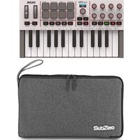 Akai Professional MPK Mini MK4 MIDI Keyboard Grey with Subzero Bag