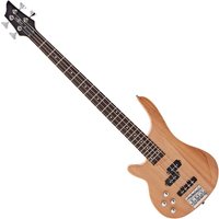 Chicago Left Handed Bass Guitar by Gear4music Natural