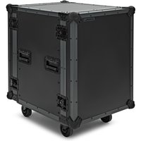 Trojan Pro Stealth 16U Heavy-Duty Wheeled Rack Flight Case