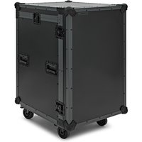 Trojan Pro Stealth 16U Heavy-Duty Wheeled Mixer Rack Flight Case