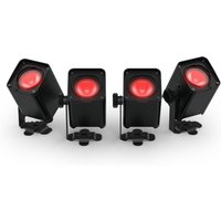 Chauvet DJ Freedom H1 IP X4 Wireless LED Wash Light System 4 Pack Black