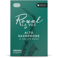 DAddario Royal La Voz Organic Alto Saxophone Reeds Medium (10 Pack)