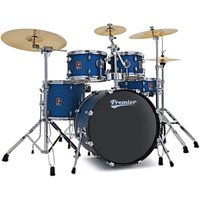 Premier Revolution 20" 5pc Drum Kit Bundle Blue Stardust