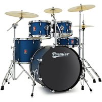 Premier Revolution 22" 5pc Drum Kit Bundle Blue Stardust