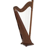 Deluxe 38 String Pillar Harp by Gear4music Walnut