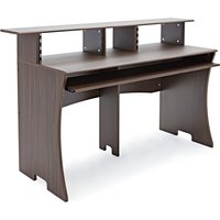 3 Tier Pro Audio Studio Desk by Gear4music 8U Walnut (2025 Model)
