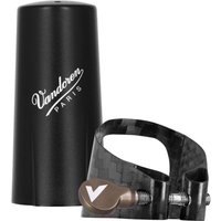 Vandoren Carbon Bb Clarinet Ligature and Cap Bronze Hardware