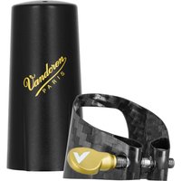 Vandoren Carbon Alto Sax Ligature and Cap Gold Hardware
