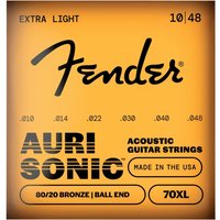 Fender 80/20 70XL Ball-End-Akustikgitarrensaiten Bronze 10-48