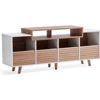 Norstone Oslo 1600 Vinyl Cabinet White/Clear Oak