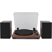 AVCOM Bluetooth Turntable System with Audio-Technica Stylus Walnut