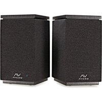 AVCOM 4" Active Bookshelf Speaker Pair Charcoal Black