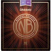 DAddario NB1152 Nickel Bronze Acoustic Guitar Strings 11-52
