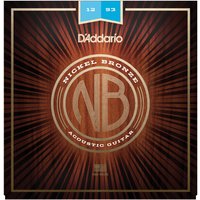 DAddario NB1253 Nickel Bronze Acoustic Guitar Strings Light 12-53