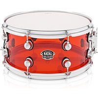 Natal Arcadia 14 x 6.5 Acrylic Snare Transparent Red