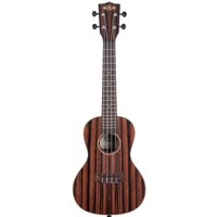 Kala KA-EBY-C Striped Ebony Acoustic Concert Ukulele Satin