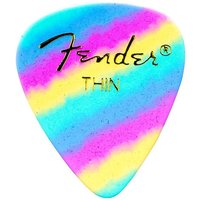 Fender 351 Shape Premium Rainbow Picks Thin Pack of 12