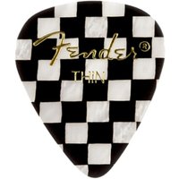 Fender 351 Shape Premium Checker Picks Thin 12 Pack