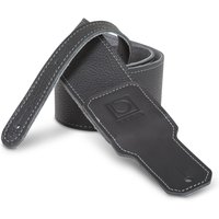 Boss 2.5" Black Premium Leather Guitar Strap