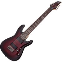 Schecter Demon-8 Electric Guitar Crimson Red Burst