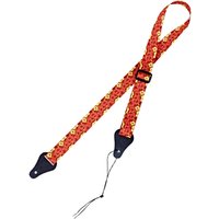 Ortega OUS-ORFL Ukulele Strap Orange Flower