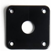 Allparts Jackplate for electric guitar Black