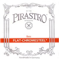Pirastro 342020 Flat-Chromesteel 3/4 Double Bass String Set Ball End