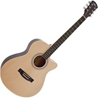 Single Cutaway Acoustic Guitar by Gear4music Natural