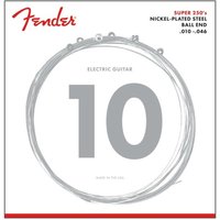 Fender Super 250 Guitar Strings Nickel Plated Steel Ball End 250R Gauges .010-.046