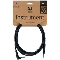 DAddario Classic Series 1/4" Instrument Cable Right Angle 20ft