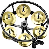Meinl Percussion Hi-Hat Tambourine Brass Jingles THH1BBK
