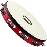 Meinl Percussion Touring Tambourine Steel Jingles TAH1BKRTF
