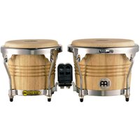 Meinl Percussion Free Ride Designer 6 3/4" & 8" Wood Bongos Natural