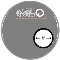 Bass Drum Os klingen Loch Ring schwarz 4