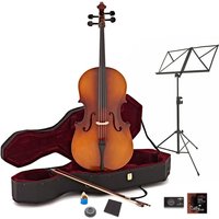 Student 3/4 Size Cello Beginner Pack by Gear4music Antique Fade