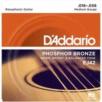 D Addario EJ42 Set Resophonic Guitar 16-56 Strings