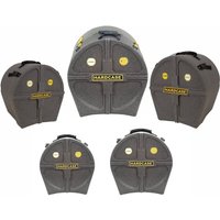 Hardcase Fully Lined Drum Kit Case Set Granite