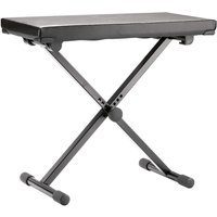 K&M 14075 Wide Keyboard Bench Imitation Leather Black