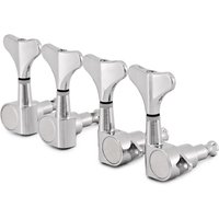 Guitarworks Bass Guitar Mini Machine Heads 2-a-side Chrome