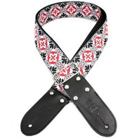 DSL JAC20 Jacquard Series Guitar Strap 2" Nordic Red
