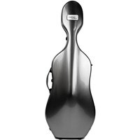 BAM 1004XL Hightech Compact Cello Case Silver Carbon